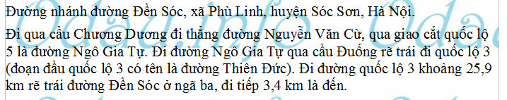 odau.info: Đền Sóc - xã Phù Linh