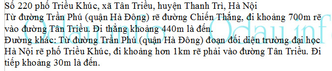 Địa chỉ Công an xã Tân Triều