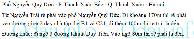 Địa chỉ Trường mẫu giáo Thanh xuân bắc – Q. Thanh Xuân