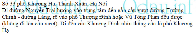 Địa chỉ ubnd phường Khương Đình