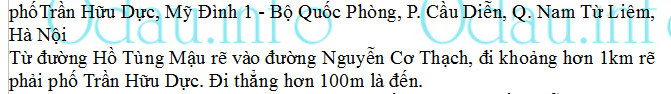 Địa chỉ tòa nhà chung cư C6 KĐT Mỹ Đình 1 - Bộ Quốc Phòng - phường Cầu Diễn