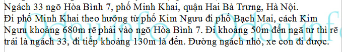 Địa chỉ Công an phường Minh Khai