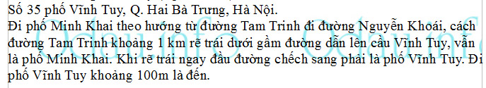 Địa chỉ ubnd phường Vĩnh Tuy