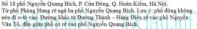 Địa chỉ Công an phường Cửa Đông