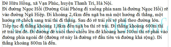 Địa chỉ ubnd xã Vạn Phúc