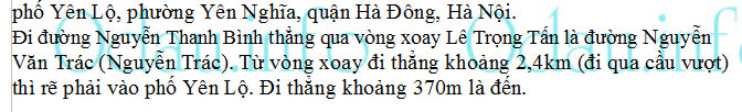 Địa chỉ Trường mẫu giáo Yên Hòa - P. Yên Nghĩa