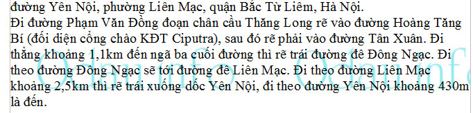 Địa chỉ ubnd phường Liên Mạc