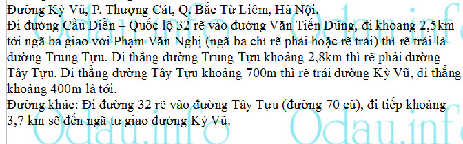 odau.info: Địa chỉ Trường cấp 2 Thượng Cát - P. Thượng Cát