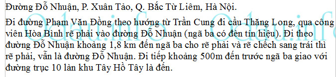 odau.info: Địa chỉ Công an phường Xuân Tảo