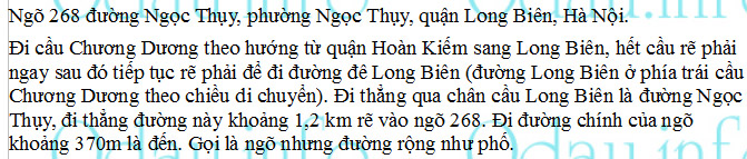 odau.info: Địa chỉ trường cấp 1 Ngọc Thụy - P. Ngọc Thụy