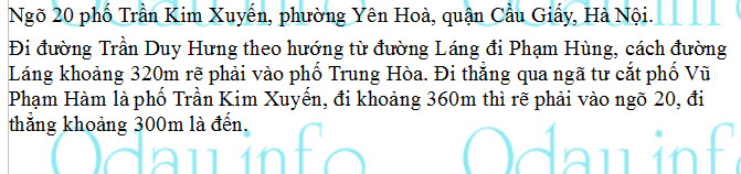 odau.info: Địa chỉ Trường quốc tế Global Yên Hòa - P. Yên Hòa