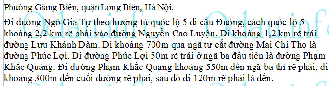 odau.info: Địa chỉ ubnd phường Giang Biên