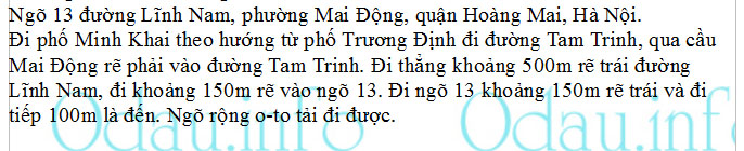 odau.info: Địa chỉ trường cấp 2 Mai Động - P. Mai Động