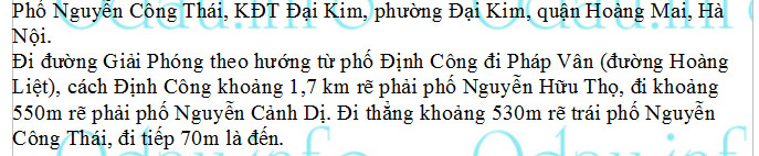 odau.info: Địa chỉ Trường mẫu giáo và cấp 1 Bạch Dương - phường Đại Kim