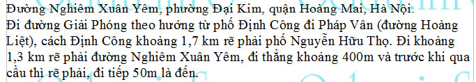 odau.info: Địa chỉ tòa nhà chung cư X1-OCT1-DN1 Bắc linh đàm - P. Đại Kim