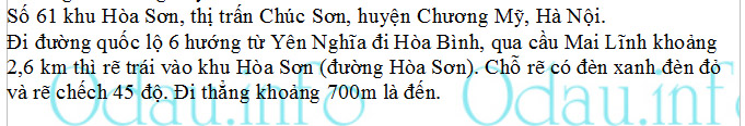 odau.info: Địa chỉ trường cấp 2 Ngô Sỹ Liên - thị trấn Chúc Sơn