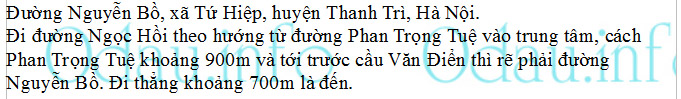 odau.info: Địa chỉ Bệnh viện Nội tiết trung ương – cơ sở Tứ Hiệp - xã Tứ Hiệp