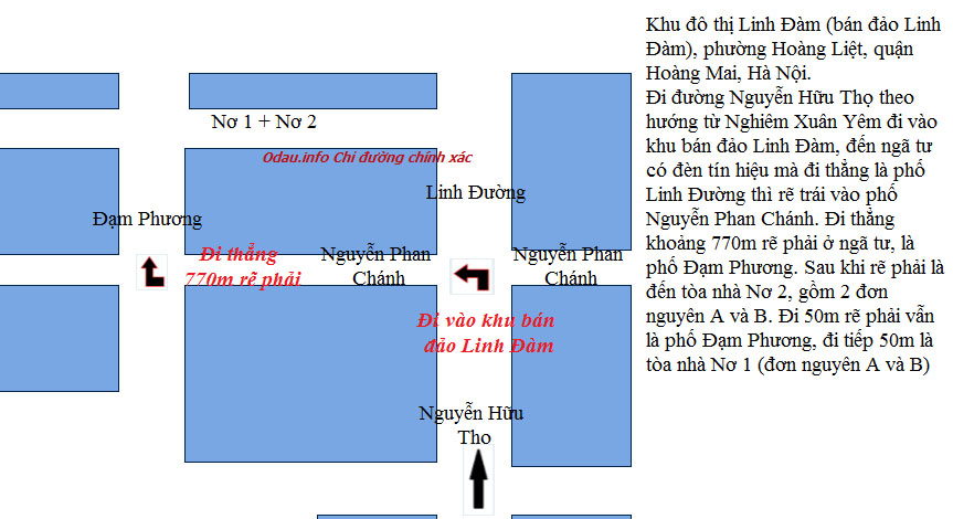 odau.info: Địa chỉ tổ hợp nhà chung cư Nơ 1 và Nơ 2 Linh Đàm - P. Hoàng Liệt