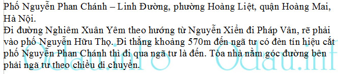 odau.info: Địa chỉ tòa nhà chung cư CT5-X2 Bắc Linh Đàm - P. Hoàng Liệt