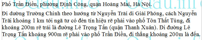 odau.info: Địa chỉ Bệnh viện Bưu Điện - KĐT Định Công - P. Định Công