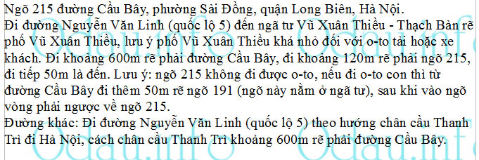 odau.info: Địa chỉ trường cấp 1 Vũ Xuân Thiều - P. Sài Đồng