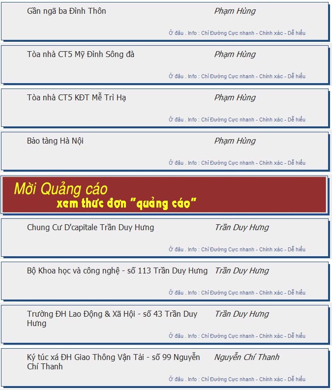 odau.info: lộ trình và tuyến phố đi qua của tuyến bus số E03 ở Hà Nội no02