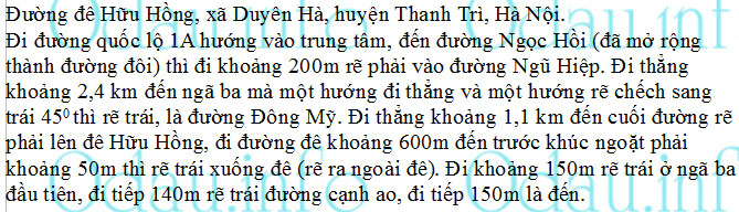 odau.info: Địa chỉ ubnd, Đảng ủy, hdnd xã Duyên Hà