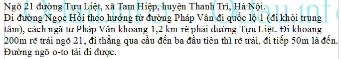 odau.info: Địa chỉ trường cấp 1 B thị trấn Văn Điển - xã Tam Hiệp