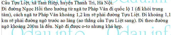 odau.info: Địa chỉ Bệnh viện K cơ sở Tam Hiệp - xã Tam Hiệp