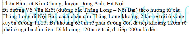 odau.info: Địa chỉ tòa nhà chung cư CT3 Kim Chung - xã Kim Chung