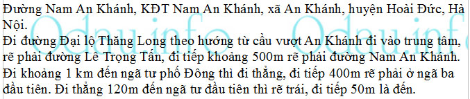 odau.info: Địa chỉ Trường mẫu giáo An Khánh A - X. An Khánh