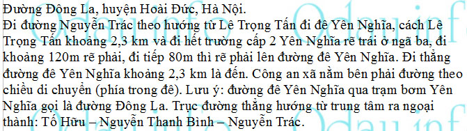 odau.info: Địa chỉ Công an xã Đông La