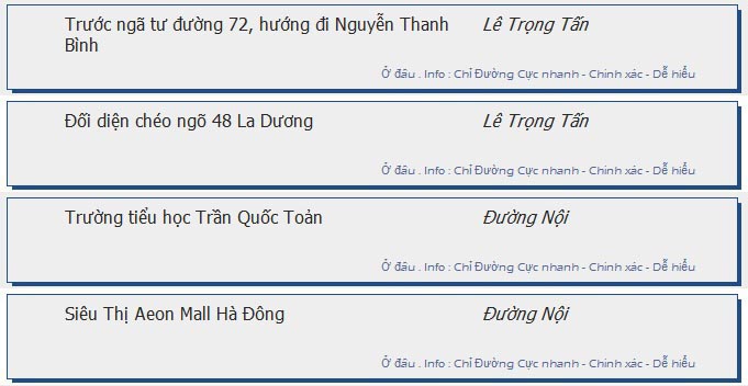 odau.info: lộ trình và tuyến phố đi qua của tuyến bus số 19 ở Hà Nội no09