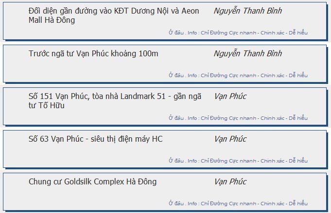 odau.info: lộ trình và tuyến phố đi qua của tuyến bus số 19 ở Hà Nội no09
