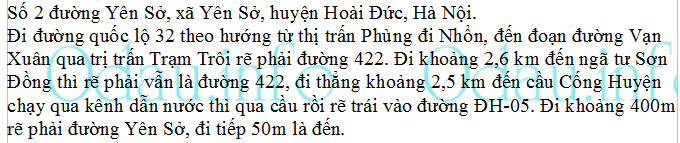 odau.info: Địa chỉ Trường mẫu giáo Yên Sở - xã Yên Sở