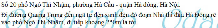 Địa chỉ tòa nhà chung cư CT1 Ngô Thì Nhậm – Q. Hà đông