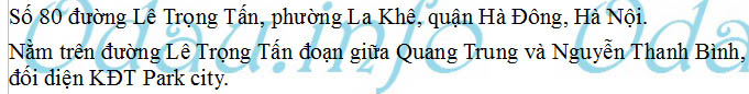 Địa chỉ Công an phường La Khê