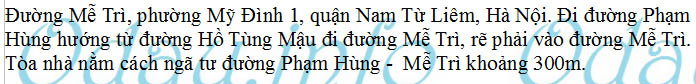 Địa chỉ tòa nhà văn phòng cho thuê SUDICO Sông Đà Mễ Trì (Sông Đà – Mỹ Đình) - phường Mỹ Đình 1