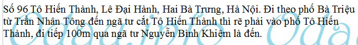 Địa chỉ Công an quận Hai Bà Trưng