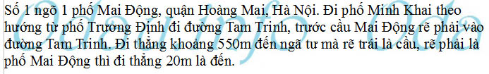 Địa chỉ Công an phường Mai Động