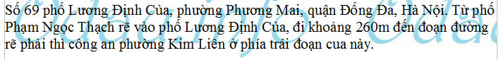 Địa chỉ Công an phường Kim Liên