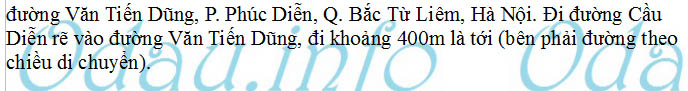 Địa chỉ Công an phường Phúc Diễn