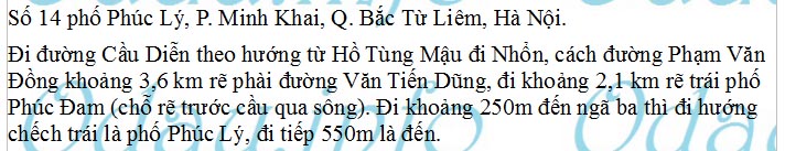 Địa chỉ Kho bạc Nhà Nước Bắc Từ Liêm