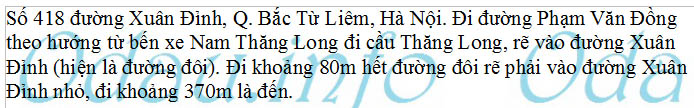 Địa chỉ ubnd phường Xuân Đỉnh