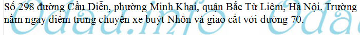 Địa chỉ Trường đại học Công nghiệp Hà Nội - P. Minh Khai