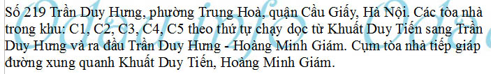 odau.info: Địa chỉ tổ hợp nhà chung cư và TTTM D'capitale Trần Duy Hưng - P. Trung Hòa