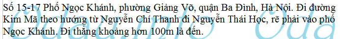 odau.info: Địa chỉ tòa nhà chung cư số 15-17 Ngọc Khánh - P. Giảng Võ