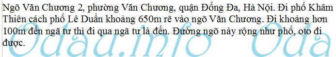 odau.info: Địa chỉ trường cấp 1 Văn Chương - P. Văn Chương