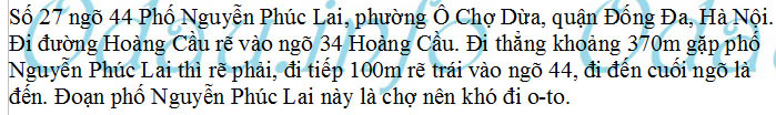 odau.info: Địa chỉ trường cấp 3 Hoàng Cầu - P. Ô Chợ Dừa