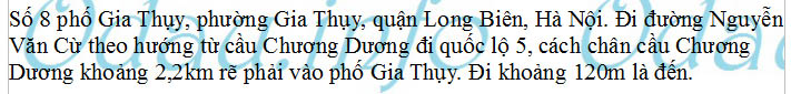 odau.info: Địa chỉ Công an phường Gia Thụy